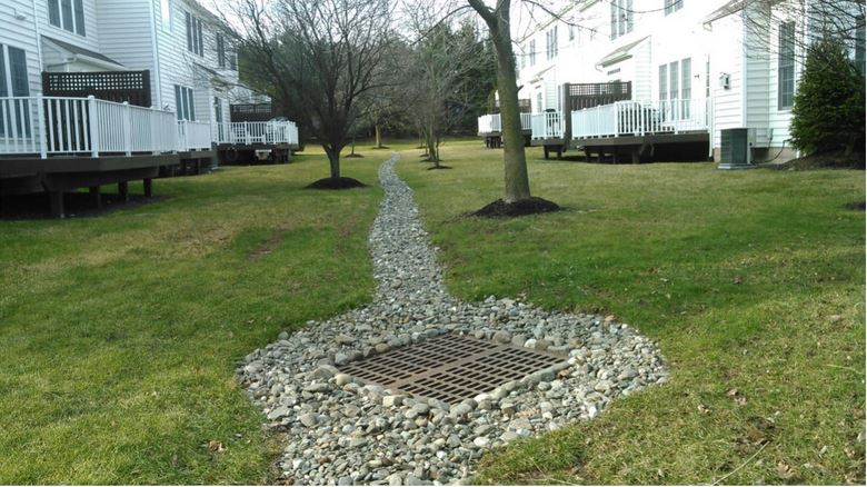 Best Yard & Lawn Drainage Systems Solutions. Raffiani's Lawn Sprnkler!