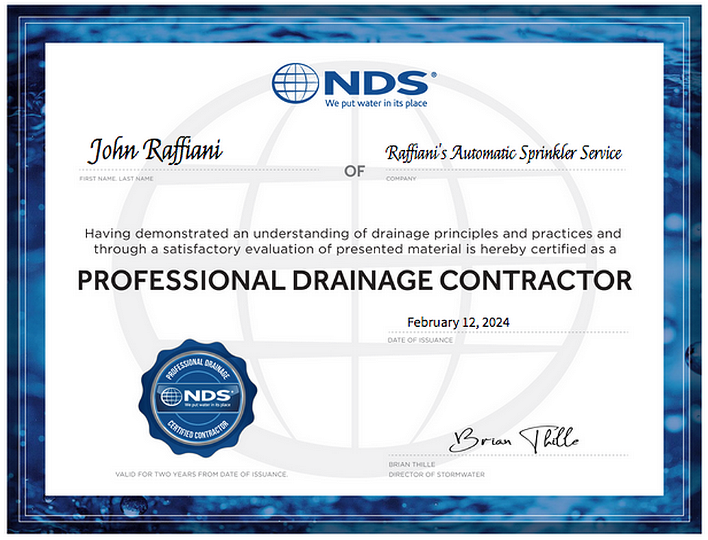 2024 Nat. Drainage Certificate Raffiani's