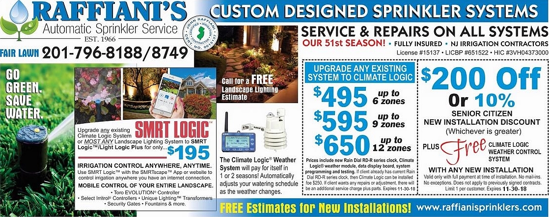 Sprinkler saver discount coupon