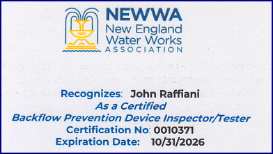 Raffiani's NEWWA card 2023
